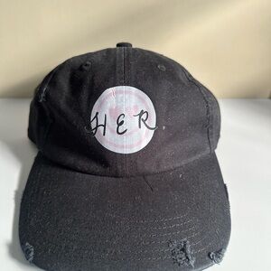Black HER Logo Baseball Cap